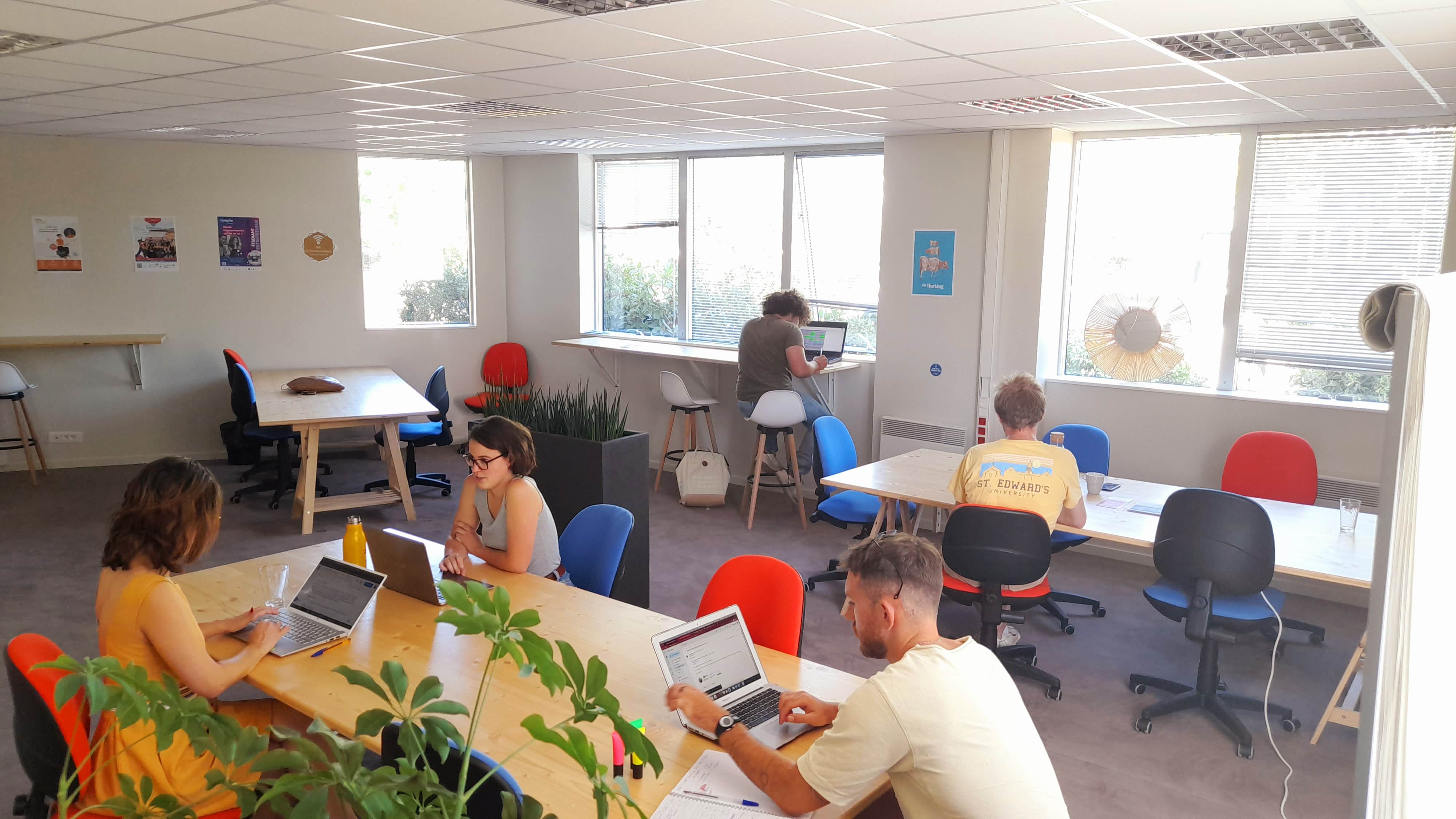 Les espaces de travail de Corentin