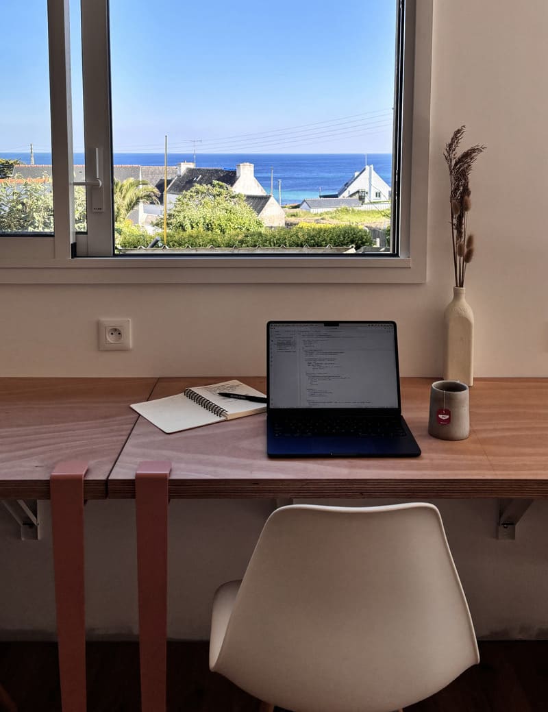L’espace de travail de Justine